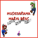 MUSICOGRAMA MARIO BROS por @musicacontania